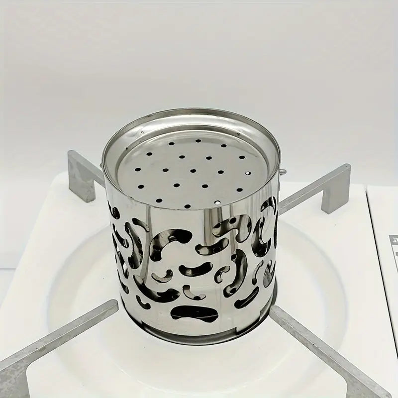 NNETM Compact Stainless Steel Heating Stove - Mini Heater Stove