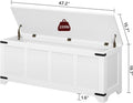 Premium White Storage Chest 47.2 Inches Contemporary
