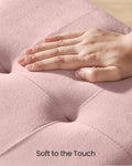 Jelly Pink Velvet Storage Ottoman Bench 15x30 Inches