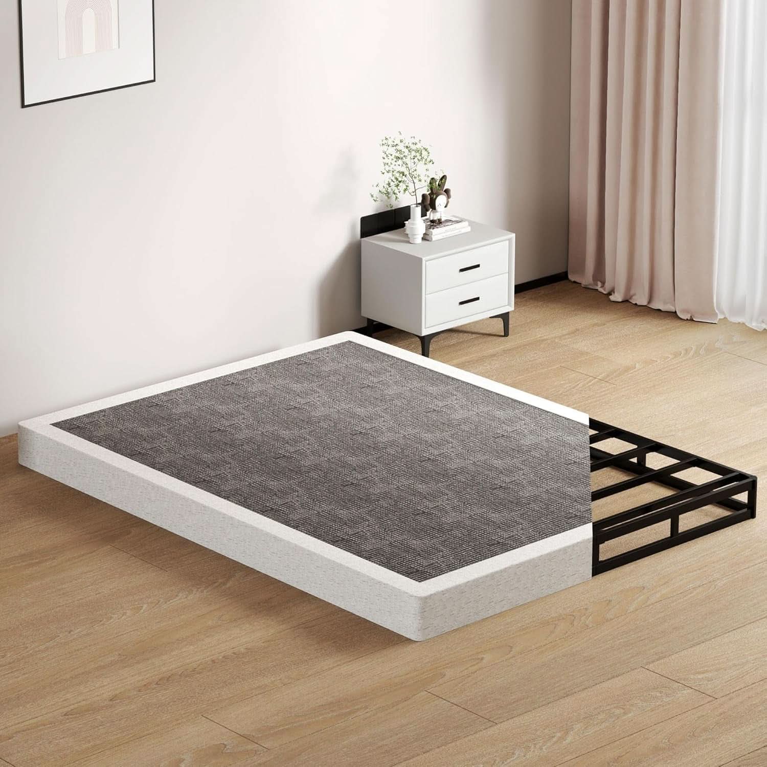 Queen Size Low Profile Box Spring for All Mattresses