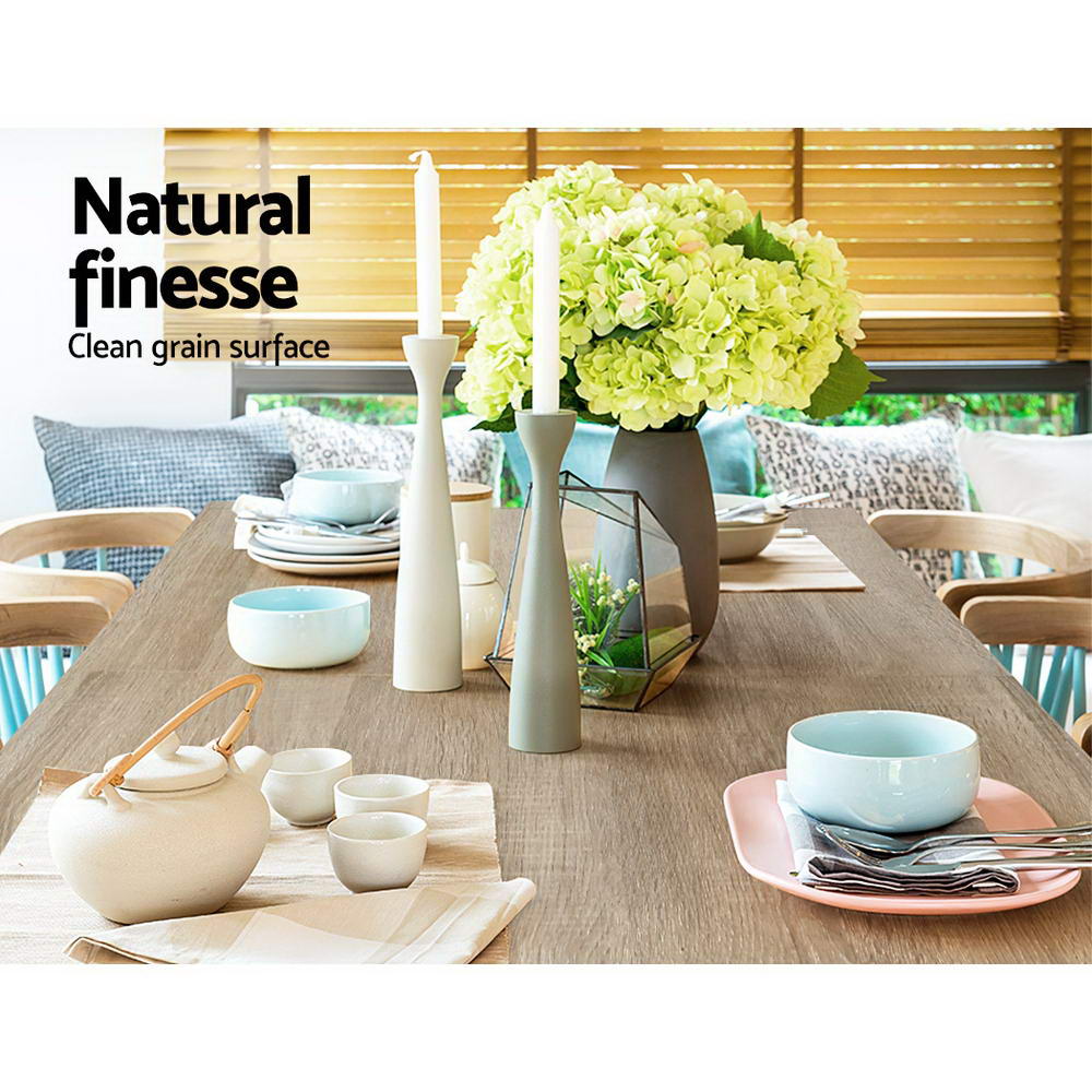 NNEDSZ Dining Table 4 Seater Wooden Kitchen Tables Oak 120cm Cafe Restaurant