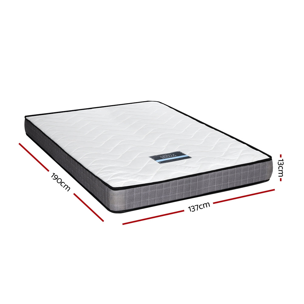 NNEDSZ Mattress Medium Firm Mattresses Tight Top Bed Bonnel Spring 13cm DOUBLE