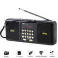 Portable FM Radio Bluetooth Speaker Black