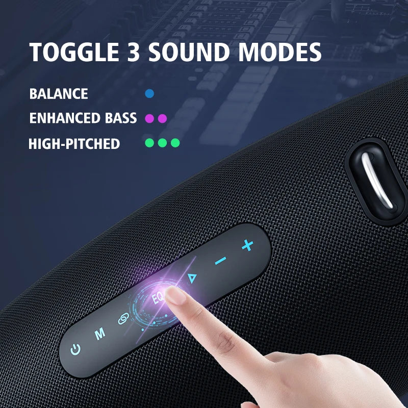 Bluetooth Speaker with Shoulder Strap Black