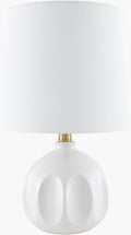 Matting Modern Table Lamp with global details for bedside or console tables