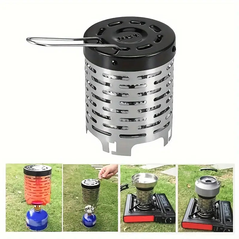 NNETM Camping Mini Heating Stove - Stainless Steel Grill Stove