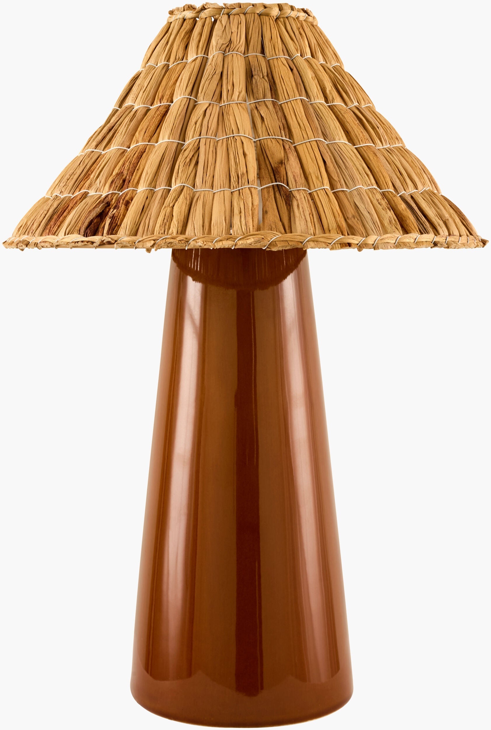Bright Orange Traditional Table Lamp for bedside or console tables